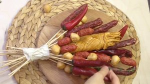 Мясной мужской букет своими руками