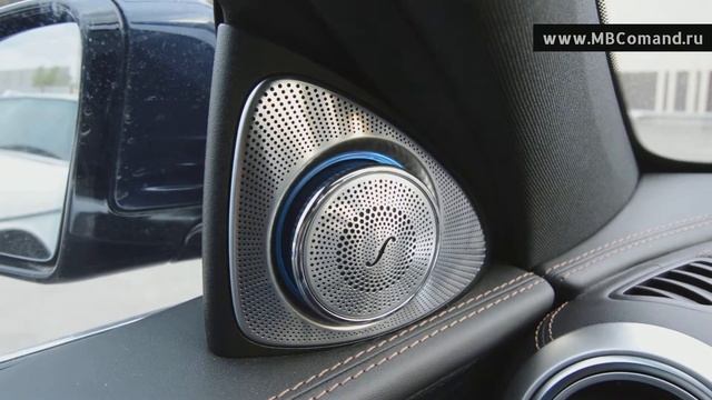 Изменение цвета подсветки твитеров Burmester 3D на Мерседес Е-класс w213 смотреть онлайн
