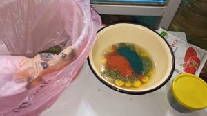 Корм для гуппи и не только...  МЕГА овощной, витаминный омлет для аквариумных рыбок!