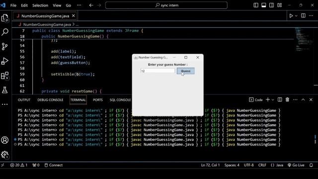 Number Guessing Game In JAVA | Project | смотреть онлайн