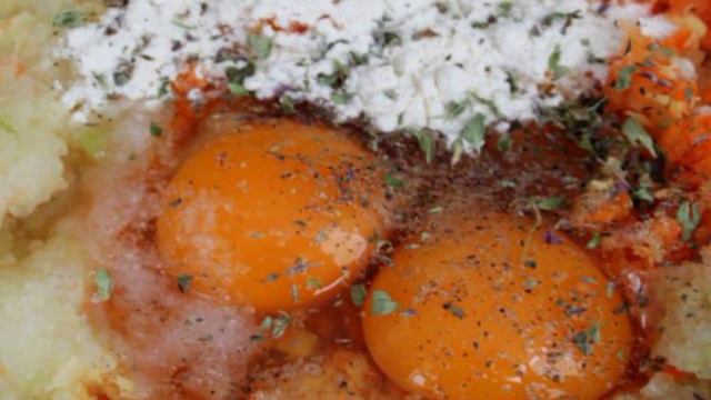 Оладьи из кабачка и говядины