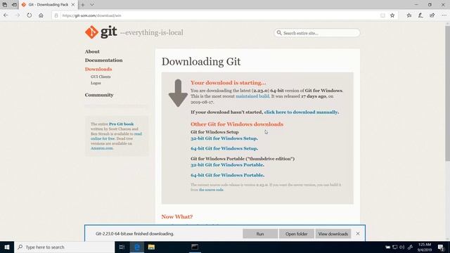 Git: Installing Git on Windows смотреть онлайн