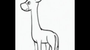 how to draw giraffe | easy steps to draw giraffe | simple drawing of giraffe