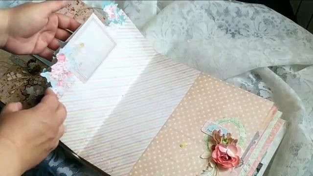 Семейный свадебный альбом ручной работы. Скрапбукинг смотреть онлайн