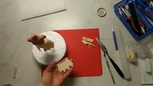 Часть 2. Моана из мастики . Лепим руки и юбку