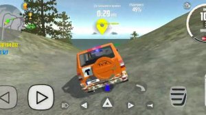 Прохождение гонки "Горная дорога" в Симуляторе автомобиля 2 для друга подписчика