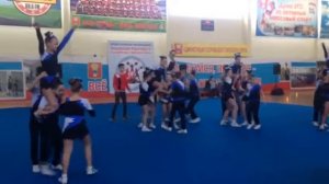 Выступление... стиль танца (черлидинг) название номера (Циклон) 1 место...