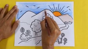 ✅ Como Dibujar un Paisaje de PRIMAVERA ? How to DRAW SPRING Landscape - Dibujar Paisajes Naturales