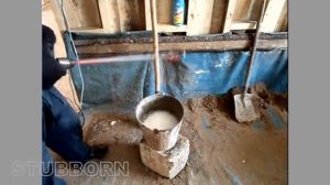 Приготовление штукатурного раствора.