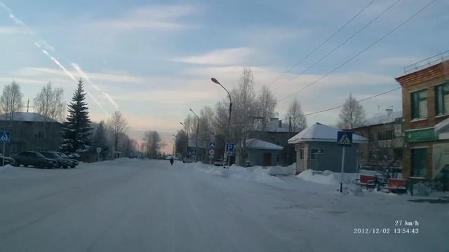Поездка по селу Корткерос 2 декабря 2012 года