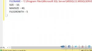 SQL Server - How to Create A Database using T-Sql (tr)