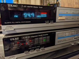 Rare TEAC Vintage HI-FI Integrated Component Stereo System A-J51 Amp T-J51 80s-ЯПОНИЯ