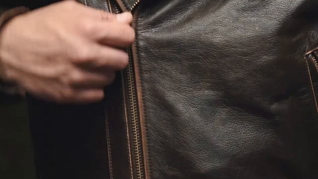 Зимняя кожаная косуха Indy 500 в интернет-магазине "Bison store" смотреть онлайн