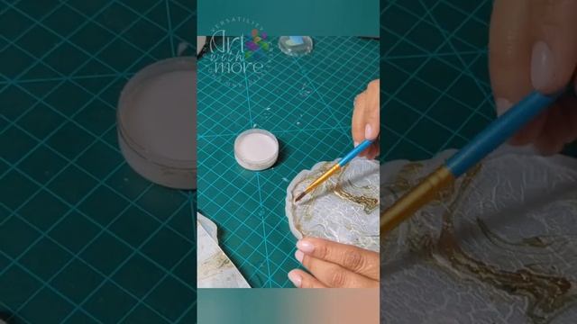 Stunning results from Decoupage Napkins in Resin. Full Video in my main channel artwithmore ? смотреть онлайн