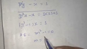 Solve: dx/dt= y+1 and dy/dt= x+1 | Simultaneous Linear Differential Equations