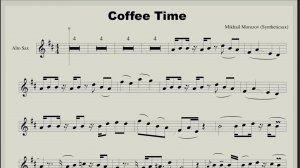 Syntheticsax - Coffee time (sheet music for saxophone alto)