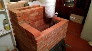 Кирпичная печь с лежанкой по собственному проекту.