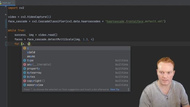OpenCV Python Tutorial Face Recognition Face Blur | Blur out everyone's face in a live video!