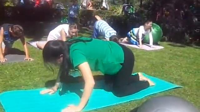 МЦ Допплер на летнем фестивале идей для детей летом 2015 г, занятия с детьми по гимнастике смотреть онлайн