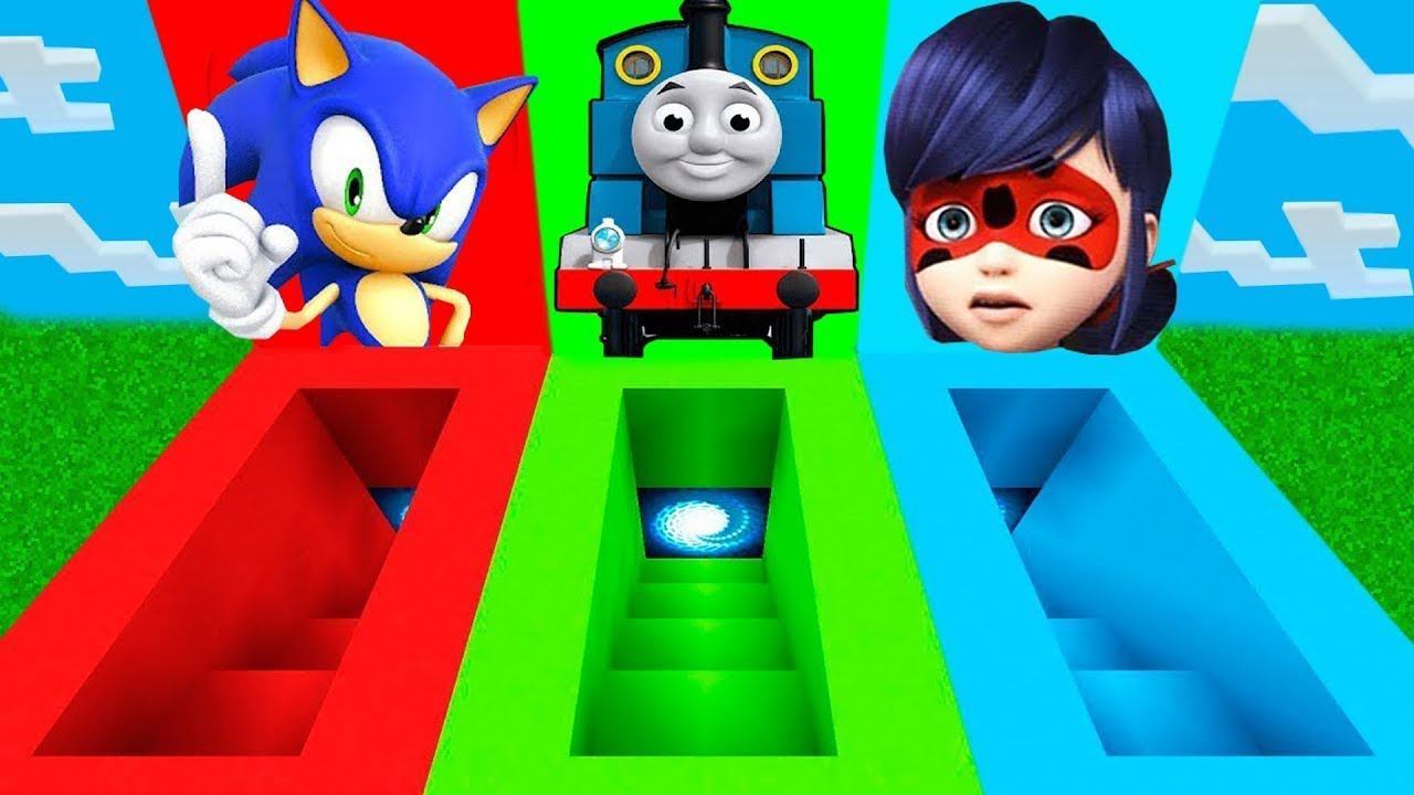 ВЫБЕРИ ПРАВИЛЬНЫЙ ПОДВАЛ ЛЕДИ БАГ СОНИК ПАРОВОЗИК ТОМАС В МАЙНКРАФТ смотреть онлайн