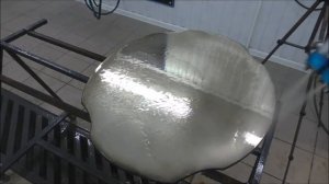 Зеркало из стекла с помощью химической металлизации.