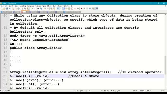 #257 ArrayList class with Generic Collections || Java Collections Framework || Generic Parameters