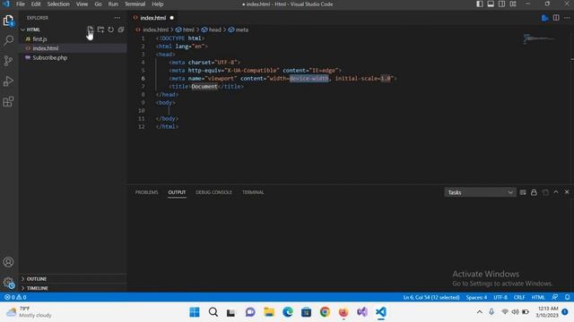 How to Run html code in visual studio code 2023 - How to Run html in vscode