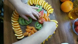 Фруктовая нарезка на ПРАЗДНИЧНЫЙ СТОЛ?./ Праздничная нарезка ./ Фрукты./ Красивая подача фруктов.