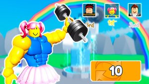 Прокачка от НУБ до ПРО в Симулятор КАЧКА! Get Buff Simulator Roblox