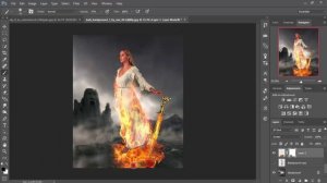 fantasy fire effect | photoshop cc 2015.5 manipulation tutorial