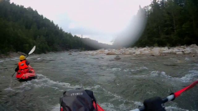 Пакрафтинг на Лангутайском пороге. Река Хара Мурин. #biluta #packraft #пакрафт #packrafting
