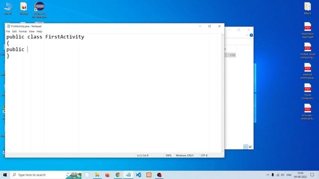 How to run first java program using notepad and cmd