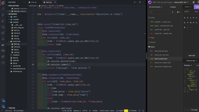 08 - User authentication with Flask-JWT-Extended - 008 Protect endpoints by requiring a JWT смотреть онлайн