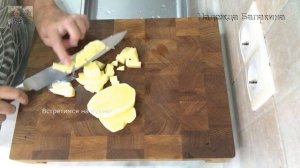 Картофельно - рисовый супчик на курином бульоне.