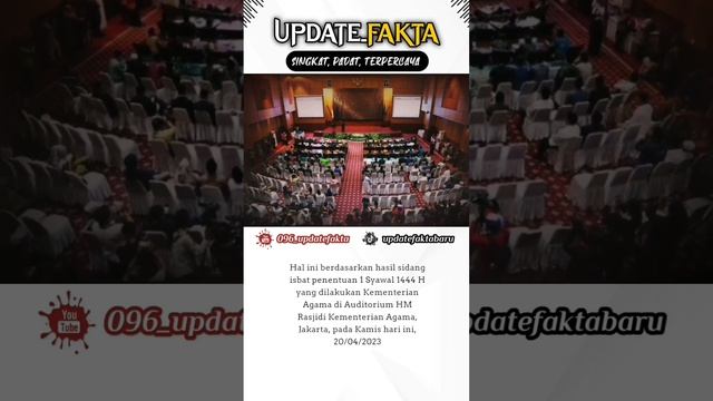 pemerintah melalui kemenag RI resmi tetapkan tanggal Hari Raya Idul Fitri 1444 Hijriah tahun 2023,