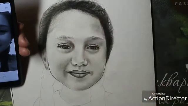 Портрет сухой кистью (масло) смотреть онлайн