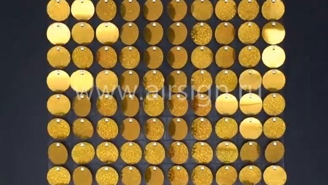 PR-18 Золото темное с голографией. Панель с пайетками Air Sign. смотреть онлайн