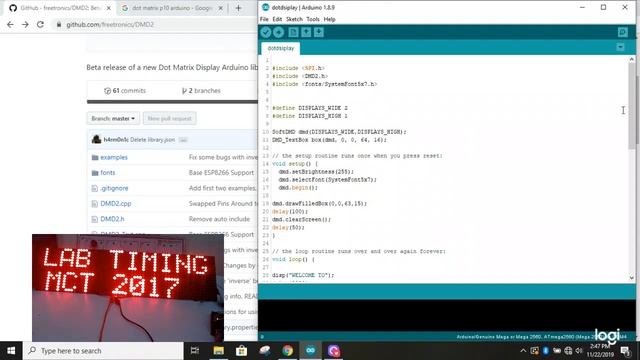 How to use P10 LED panel display with Arduino (very easy) смотреть онлайн
