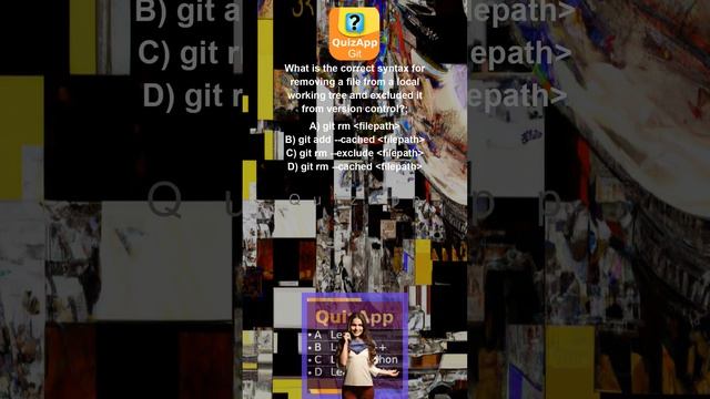 Git What is the correct syntax for removing a file from a local working tree and excluded it from v смотреть онлайн