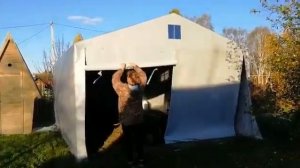 Тентовый гараж от компании Спортстайл 360p