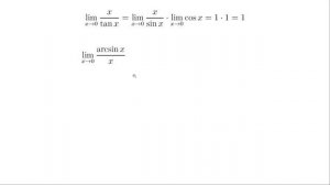 Следствия первого замечательного предела