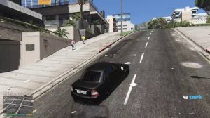 GTA 5 Lada Priora VAZ 2170 рассекаю на матовом тюнингованом приоре в гта 5,