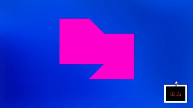 Разрежьте фигуру на две равные части. смотреть онлайн