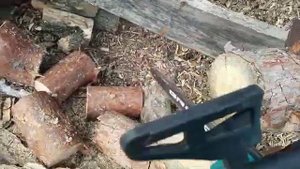 Аккумуляторная цепная пила GRAND АПЦ-21V.Обзор , робота пилы.