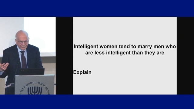 2022 Martin Buber Lectures | 2\2 Sergiu Hart, Prof. Daniel Kahneman