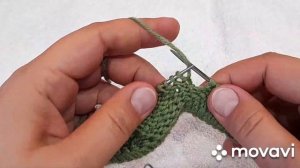 МК Круглая горловина Вязание ростка укороченными рядами с узором Для начинающих