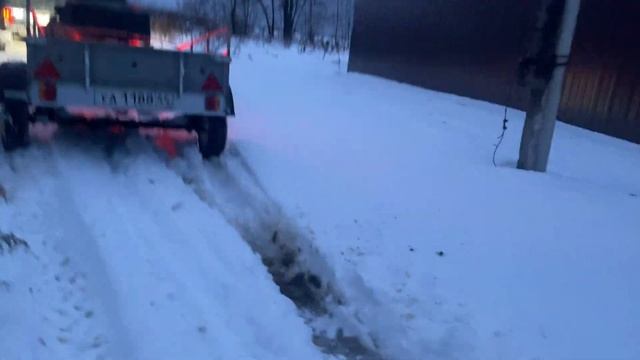 В ЛЕС на НИВЕ и КВАДРОЦИКЛЕ CFMOTO по МОКРОМУ снегу. смотреть онлайн