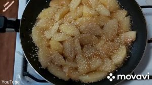 ЖАРЕНЫЙ яблочный  ПИРОГ на СКОВОРОДКЕ! Очень вкусный! Из доступных продуктов!