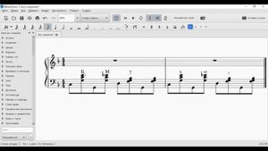 MuseScore 3 0 1 как написать обозначения для левой руки баяна, аккордеона