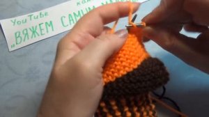 Вязание спицами домашние тапочки #176